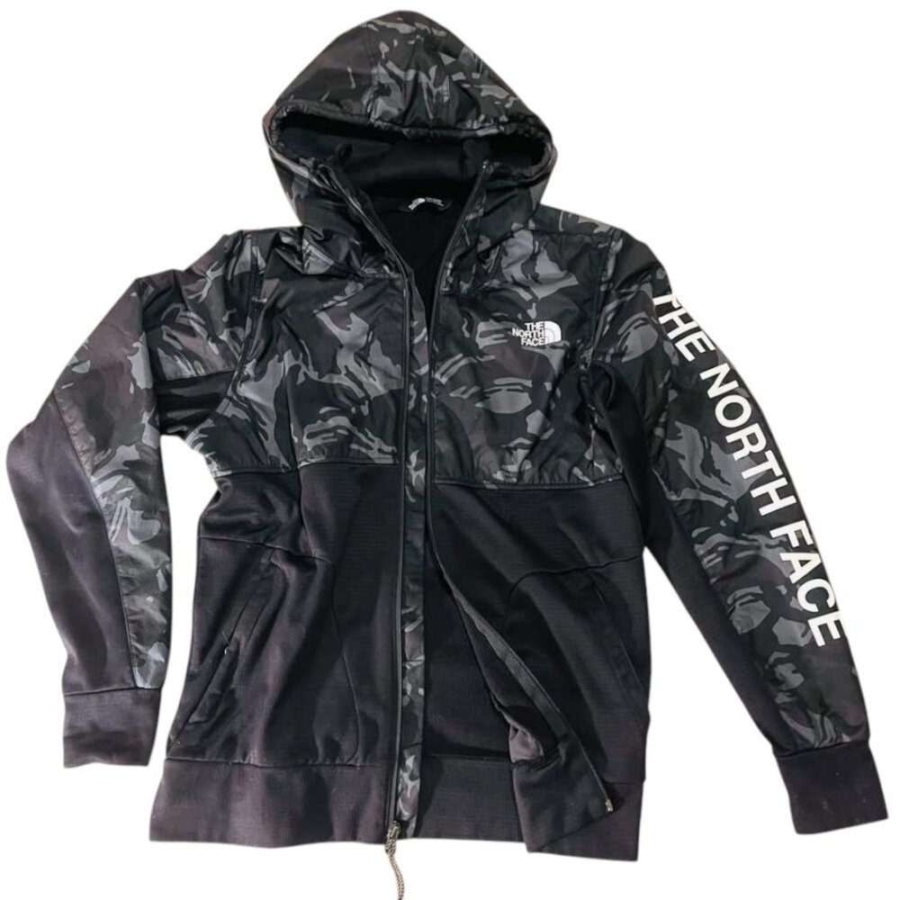 THE NORTH FACE jacket boys Medium 12 yrs.black long sleeve athletic hoodie, coat